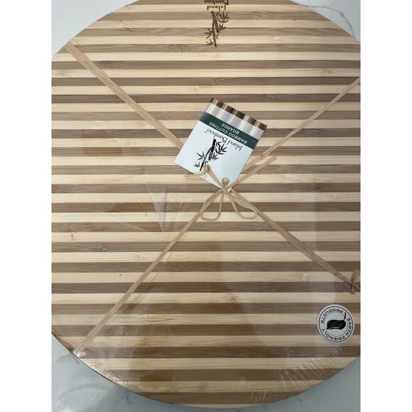 Bamboo Round Cutting Board Organic NEW - Picture 8 of 8